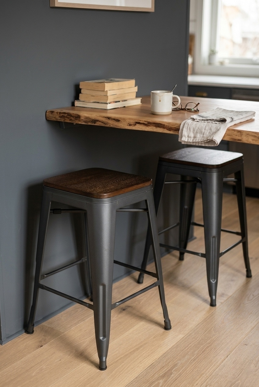 The Industrial Counter Stools That Transformed My Kitchen Island